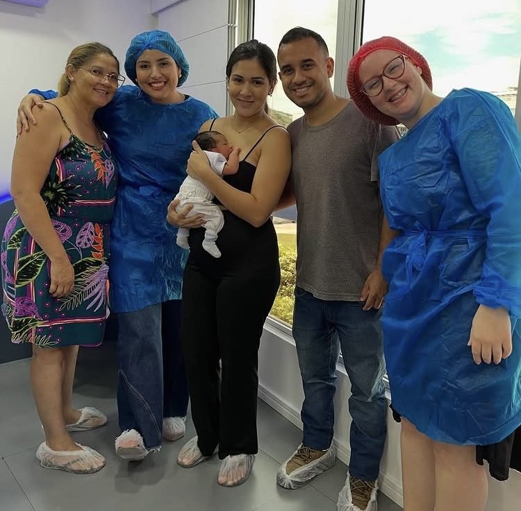 Família atendida no Espaço Amamentar